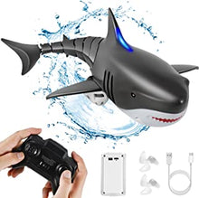 Kiztoys&1 Remote Control Shark Toy Scale High Simulation Shark Shark for Swimming Pool Bathroom Great Gift RC Boat Toys for 5+ Year Old Boys and Girls