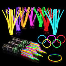 300 Ultra Bright Glow Sticks Bracelets and Necklaces - Halloween Glow in The Dark Party Supplies Decorations - Bulk 8" Glowsticks Party Favors Pack