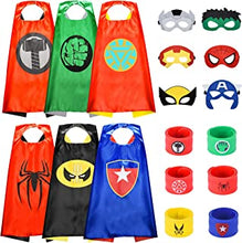 Gralal Superhero Costume Capes with Masks and Bracelets - Fancy Dress Cosplay & Birthday Decoration