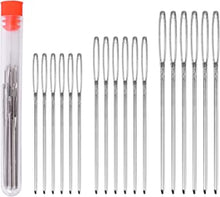 Smukdoo Large Eye Blunt Needles,15 PCS Hand Sewing Needles Yarn Knitting Needles,3 Sizes