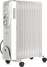 VonHaus Oil Filled Radiator 11 Fin, Electric Radiator for Home Office, Oil Radiator Warms Any Room Quickly, Thermostatically Controlled 2.5kw Oil Heater for Maximum Warmth, 2 Year Warranty