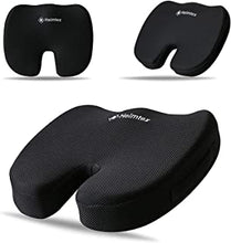EDS Memory Foam Seat Cushion for Office Chair Breathable Seat Pads Orthopedic Chair Cushion For Car Seats Desk Chairs Gaming And Computer Chairs Non-Slip Coccyx Cushion Washable Removable Cover Black