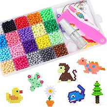 Water Fuse Beads Set CGBOOM 5mm 3200 Refill Compatible Beads Magic Water Sticky Beads Art Crafts Toys for Kids Beginner Set