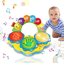 CORLOU Portable Musical Drums Piano Musical Instrument Baby Toys 6 to 12 Months Early Education Music/Lights/Funny Sounds Toys for 1 2 3 4 Year Old Boys Girls Toddlers Kids