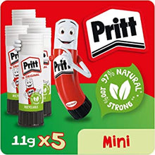 Pritt Glue Stick, Safe & Child-Friendly Craft Glue for Arts & Crafts Activities, Strong-Hold adhesive for School & Office Supplies, 5x11g Pritt Stick