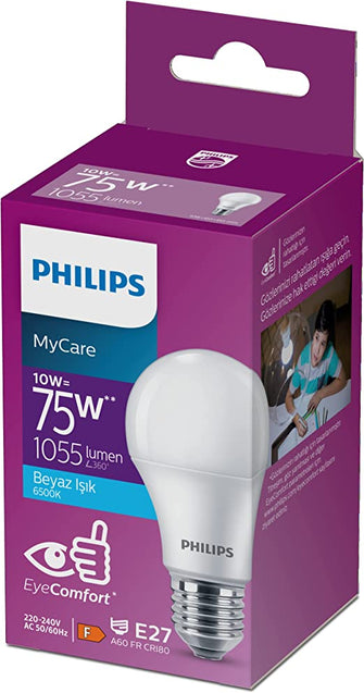 Philips 75W Led Bulb, 6500K White Light, E27 Normal Socket