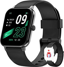 IOWODO Smart Watch for Men Women, Fitness Tracker with Waterproof IP68,Heart Rate Monitor,Blood Oxygen(SpO2),Pedometer,Stopwatch,25 Sport Modes,Body Thermometer,Weather,Smartwatch for Android iOS