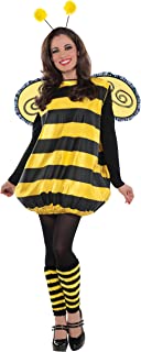 amscan Adults Darling Bumble Bee Fancy Dress Book Week Costume with Wings and Antennae Bopper