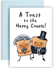 Huxters A Toast to the Happy Couple Wedding gifts A5 Congratulations Wedding card - Wedding gifts for couple - Recyclable Paper with Envelope - Fun Greetings Card, FSC Certified (Bride and Groom)