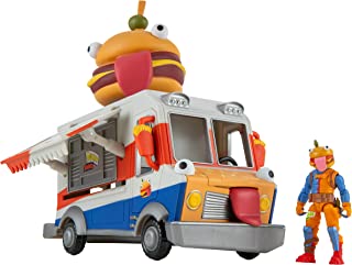 FORTNITE FNT1059 Durrr Burger Food Truck TRUCK-9-Inch Feature Vehicle with 2.5-Inch Articulated Beef Boss Figure