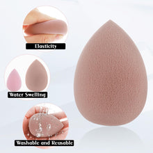 WLLHYF 7 Pcs Makeup Sponge Set Foundation Blending Beauty Blender Multi-color Blender Sponges Soft Setting Face Puffs for Liquid, Cream, and Powder