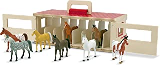 Melissa & Doug Show-Horse Stable | Pretend Play | Play Set | 3+ | Gift for Boy or Girl