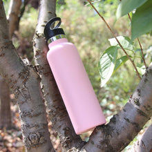 Sivaphe Water Bottle Insulated Bottle Drink Flasks Leak-Proof for Sports Outdoor Stainless Steel, Double Walled Vacuum with Lids and Straw 750ml Pink Gift