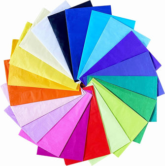 QUEBEC - 30pk Assorted Coloured Tissue Paper - Multicolor Tissue Paper for Craft, Arts, Gift Boxes & Bags - Gift Tissue Paper Sheets for Packaging - Paper Crafting for Kids - 66cm x 50cm