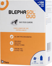 Blephasol Duo 100 ml Micellar Eyelid Cleansing Lotion with 100 Lint-Free Pads  Effective and Gentle Daily Cleansing for Make-Up Removal, Inflamed and Sensitive Eyelids & Blepharitis  Soap & Alcohol-Free