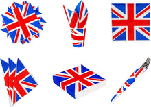 60Pcs Great Britain GB UK Union Jack Party Napkins Serviettes Tableware King's Coronation Party Supplies Sporting Events Pub BBQ Royal Theme 33cm x 33cm