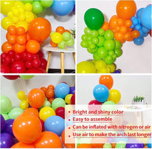 Rainbow Balloon Arch Garland Kit, 151PCS Rainbow Birthday Decorations, Rainbow Balloons for Boys Girls Kids Birthday Party, Baby Shower, Wedding Anniversary, Carnival Party Supplies