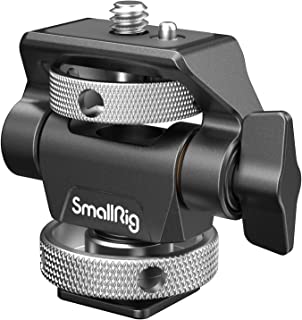 (New Version) SMALLRIG Camera Monitor Mount with Cold Shoe Adapter, 360° Swivel and 180° Tilt Adjustable Monitor Holder with Thumbscrew, Anti-twist Design, Max Payload 2.3kg - 2905B