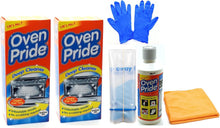 2 Packs of Oven Pride Oven Cleaner- 2X 500 ML Bottle - Bags for Cleaning Oven Racks, Gloves and Instructions Included - Complete Oven Cleaning Kit with Ultra Absorbent Microfibre Cleaning Cloth