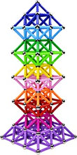 204 Pcs Magnetic Building Sticks Blocks Toys, Magnet Educational Toys Magnetic Blocks Sticks Stacking Toys Set for Kids and Adult, Building Toy 3D Non-Magnetic Balls with Storage Bag