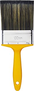 ProDec 4 inch Flat Masonry Paint Brush for Rapid Application of Smooth and Textured Masonry Paints on Outdoor Walls, Brick, Breeze Block, Render, Pebbledash and Other Rough Surfaces, 4" 100mm