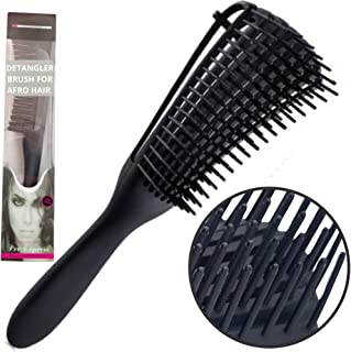 Detangle Hair Brush-Afro Hair Brush Tangle Teaser Hair Brush Women Detangler Brush for Curly Hair,Afro Textured 3a to 4c Kinky Wavy for Wet/Dry/Long Thick Curly Hair Kids Girls Boys Tangle Teaser Comb