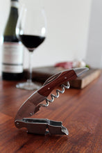 Professional Waiters Corkscrew by Barvivo - This Wine Opener is Used to Open Beer and Wine Bottles by Waiters, Sommelier and Bartenders Around The World. Made of Stainless Steel and Natural Rosewood.