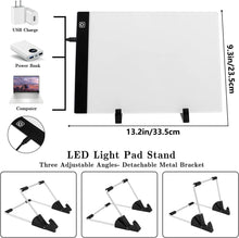 LED Light Pad for Diamond Painting Kit, A4 Diamond Art Light Board, Tracing Light Table Box with Diamond Painting Accessories Tools Set for Full Drill & Partial Drill 5D Diamond Art Project