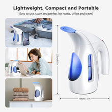 Hilife Clothes Steamer, Steam Iron, Mini Handheld Garment Steamer Clothing, Fast Heat Up, Wrinkle-Free, Light Weight for Home, Office and Travel