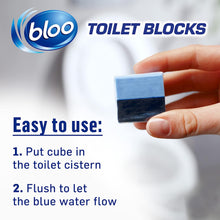 New Bloo Toilet Blocks Limescale Remover, Original Blue, Pack of 2