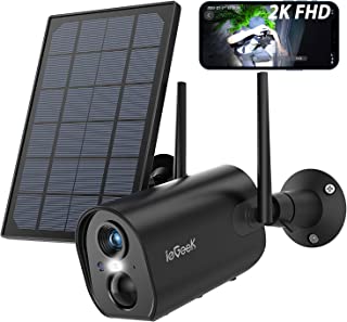 ieGeek 2K Solar Security Camera Outdoor Wireless with Color Night Vision