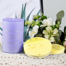 Soulnioi Aromatherapy Scented Candle Gift Set Purple Circular Column Lavender Fragrant Candle and Bath Bombs Lemon Citronella Relaxation Body Treats Gift Set for Wedding Birthday Valentine's Day Gift