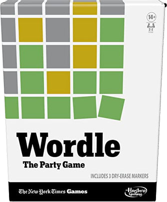 Hasbro Gaming Wordle The Party Game for 2-4 Players, Ages 14 and Up, Inspired by Wordle Game, Multicolor