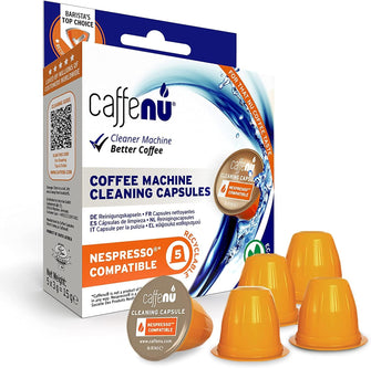 Caffenu  Nespresso Cleaning Capsules  Coffee Machine Cleaner for Crisp Coffee  Nespresso Cleaner Capsules  Barista Accessories  Combines with a Nespresso Descaler Kit  Complete your Barista Kit