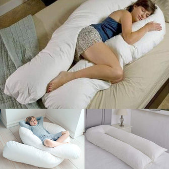 Bedding Home Ultimate Comfort 9ft U-Shaped Full Body Pregnancy Pillow - Cuddly & Maternity Support for Back, Leg, Hip, Arthritis - Relieve Pain, Improve Sleep - Hypoallergenic