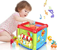 Baby Toys for 1 Year Old Boys Girls Baby Toys 6 to 12 Months Music Activity Cube Baby Toys 12-18 Months Shape Sort Infant Toy Christmas 1sth Birthday Gifts for Age 1 2 3 Years Old Boys Girls Toddlers