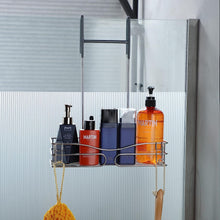 Cooeco Shower Caddy Hanging - Rustproof Shower Hanging Shelf Shower Storage Stainless Steel Shower Organizer Bathroom Shampoo Holder Hanging over the Door with 2 Hooks