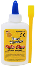 Kids B Crafty 100ml Kid's Pva Glue, Safe And Washable And Glue Spreader - Art And Craft White Glue For Fabric Paper Card Pom Poms Tissue Paper Crafts