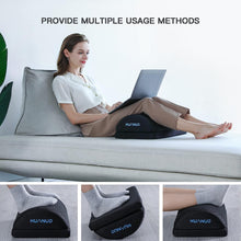 HUANUO Footrest, Under Desk Foot Rest, Foot Stool with 2 Optional Covers, Ergonomic Foot Rest for Office, Home, Travel