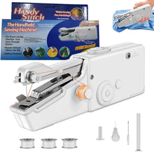 Hand Sewing Machines, Hand Held Sewing Machine UK, Mini Hand Electric Sewing Machine Cordless Portable for Beginners, Sewing Accessories, Suitable for Clothing, Curtains, Home Travel Use