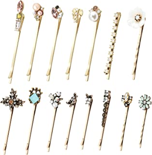 15Pcs Hair Clips for Women, Vathery Vintage Hair Grips, Classy Flower Hair Slides Pins for Fine Hair, Ladies Barrettes and Girls Headwear Styling Tools Hair Accessories Mothers Day Gifts