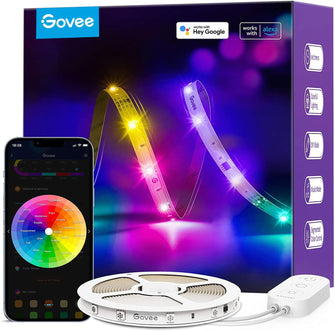 Govee RGBIC LED Light 5m, Alexa and Google Assistant Compatiable with, Smart WiFi APP Control Music Sync 5m LED Lights for Bedroom, Party, Gaming Room
