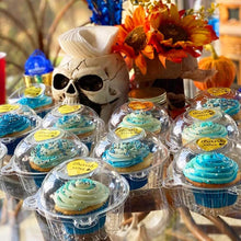 50 Pack Cupcake Boxes Cupcake Containers Individual, Clear Plastic Single Cupcake Muffin Holders Boxes Cups Cases Pods for Home Baking, Wedding, Baby Shower, Holiday Party