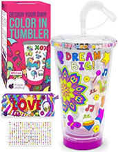 Purple Ladybug Decorate Your Own Colour-in Tumbler Craft Kits for Kids - Great Birthday Gifts for 10 Year Olds Girls & Arts and Crafts for Kids Age 10 - Unique Personalised Gifts for Kids Age 4 & Up