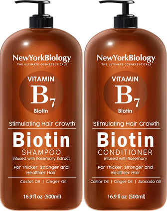 Biotin Shampoo and Conditioner Set 500ml for Hair Growth and Thinning Hair  Thickening Formula for Hair Loss Treatment  For Men & Women  Anti Dandruff  Packaging May Vary