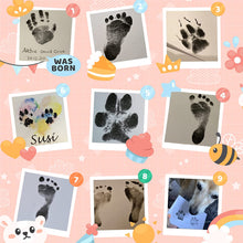 Nabance Baby Handprint and Footprint Kit, 2 baby Inkless Print pads, 4 Imprint Cards, Pet Paw Print, Hand Print Kits for Babies Safe Non-Toxic, Imprint Kit, Pawprint Keepsake Kit, Family Keepsake