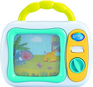 My First TV Baby Musical Television Toy Box with Colourful Toy Safari Jungle Animals and Sleepy Lullaby Play for Ages 6 Months Up Infant Baby Toddlers Boys Girls, Safety Tested, BPA Free