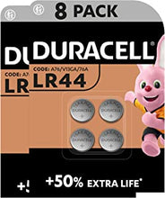 Duracell Specialty LR44 Alkaline Button Battery 1.5 V, Pack of 8 (76A / A76 / V13GA) Designed for Use in Toys, Calculators and Measurement Devices [Amazon exclusive]