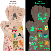 Temporary Tattoos for Kids 400 Styles Glow in the Dark Kids Tattoos for Girls and Boys,Tattoos for Kids Party Bags,Waterproof Luminous Tattoos Stickers for Children, Party Favours Kids,Birthday Gifts
