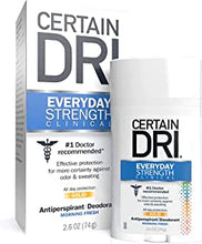 Certain Dri Antiperspirant Deodorant | Everyday Strength Clinical | All Day Protection Against Odor and Sweating | Solid | 2.6 oz.